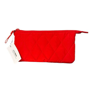 Vera Bradley Essential Trio Clutch Goji Berry Red Quilted Wristlet NWT